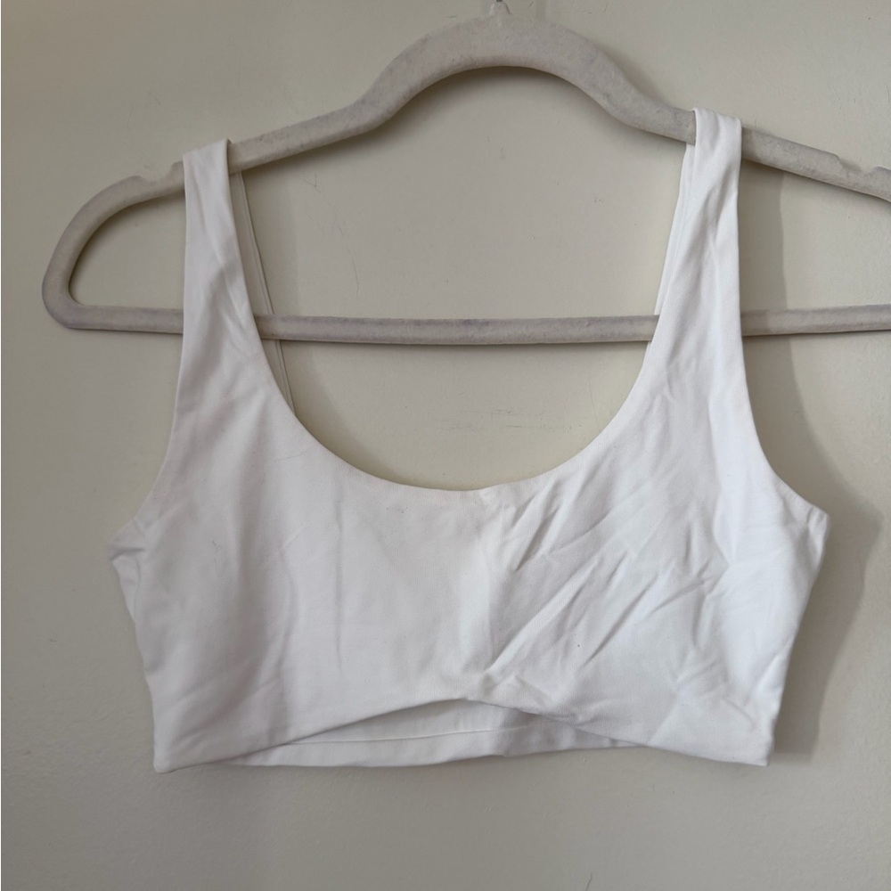 White Scoop Bralette Top